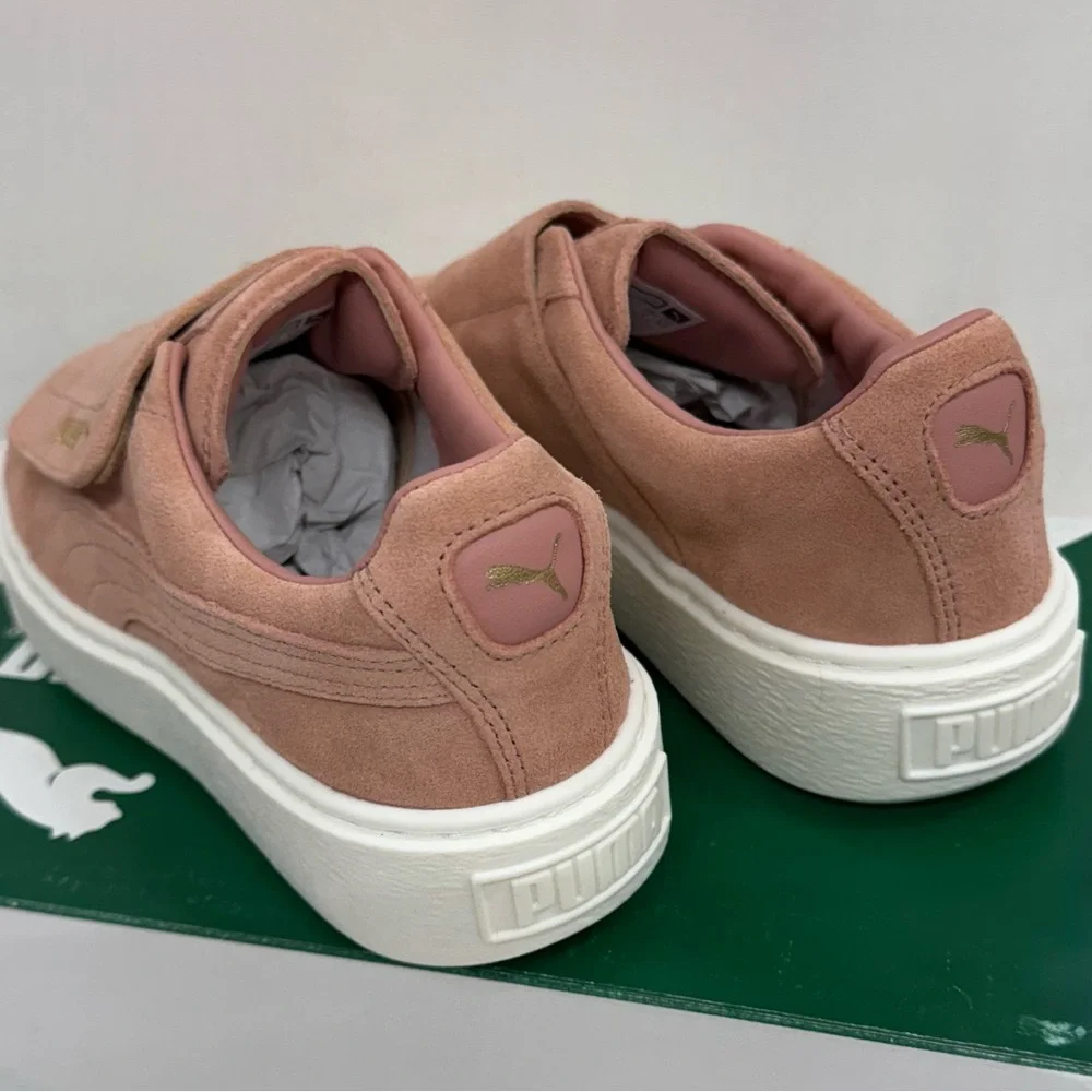 NWT Puma Pink Suede Platform Strap Wn’s - Picture 5 of 9